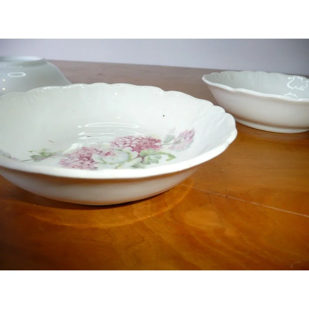 Lot 6 Floral Berry Fruit Bowls from PMRK Made in Germany 5